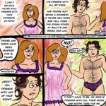 Ruth is in her nightie and is annoyed and snarls, hands on hips, "I can't believe you're still friends with your showgirl ex-wife!" Noah calmly responds, "I'm friends with all my exes. And Denise quit being a showgirl 10 years ago when she fell down the stage stairs at Bally's and broke her leg." Ruth doesn't want to listen to logic and turns her back and grunts. We then see Ruth scowling as Noah continues, "Denise and Simon have been married for 16 years." Ruth just says, "Whatever." Noah asks, "Aren't you friends with any of your exes?" Ruth looks away and says, "No!" Noah shrugs and asks, "Why not?" Ruth replies, "I don't have to be. My mom is friends with all the moms and keeps tabs for me."