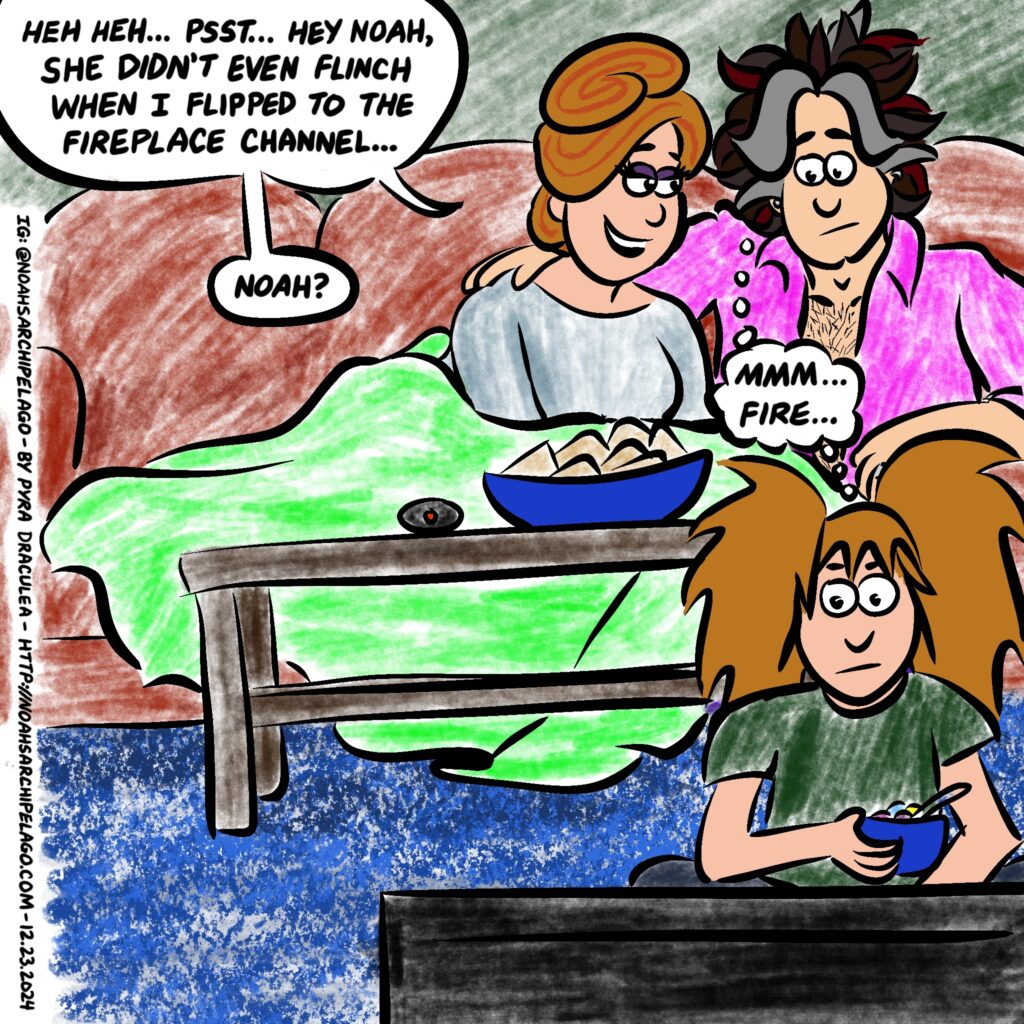Ruth accidentally triggers Noah and Ursula’s inner pyros.