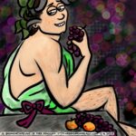Noah is still without a script due to the Cartoonist’s lazybone-itis this week, and so his art history selfie spree continues with his take on Caravaggio’s “Young Sick Bacchus.”