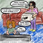 Ursula’s suspicious of unsolicited parcels a month before school starts… and probably rightfully so.